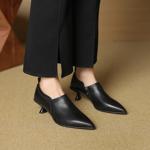 Elegant Handcrafted Leather Women’s Shoes - Luxury Craftsmanship & Quality(EcqiHL-7238-D)