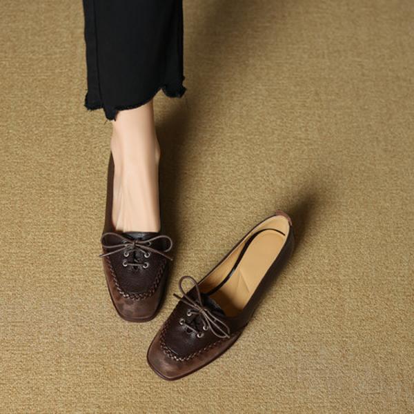 Exquisite Handcrafted Leather Women’s Shoes for Elegance(EcqiH-7176)