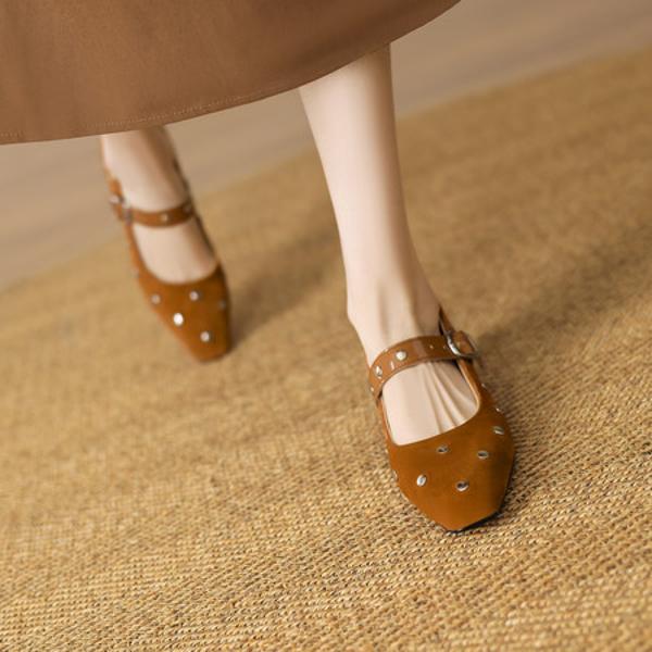 Handcrafted Genuine Leather Women's Shoes: Luxurious Elegance & Quality(EcqiHY-7058)