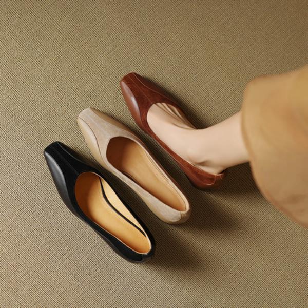 Elegant Handcrafted Leather Women's Shoes - Luxury Quality(EcqiHY-7036)