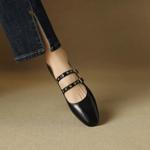 Handcrafted Luxury Leather Women's Shoes Elegance(EcqiHL-7005)