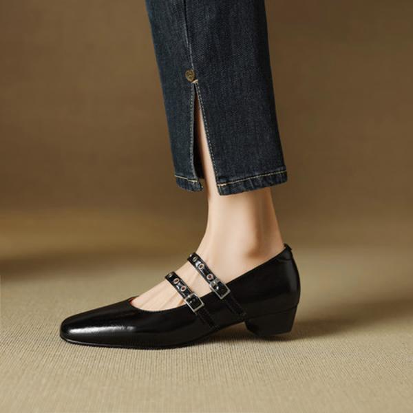 Handcrafted Luxury Leather Women's Shoes Elegance(EcqiHL-7005)