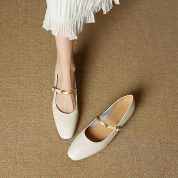 Luxury Handcrafted Leather Women's Shoes with Elegance(EcqiHL-7026)