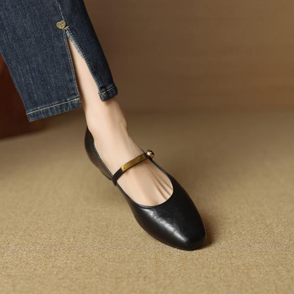 Luxury Handcrafted Leather Women's Shoes with Elegance(EcqiHL-7026)