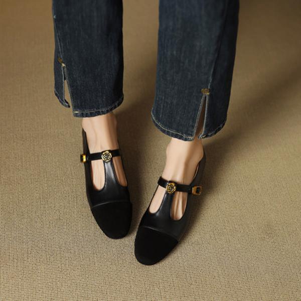 Exquisite Handcrafted Genuine Leather Women's Shoes for Luxurious Elegance(EcqiHL-7025)