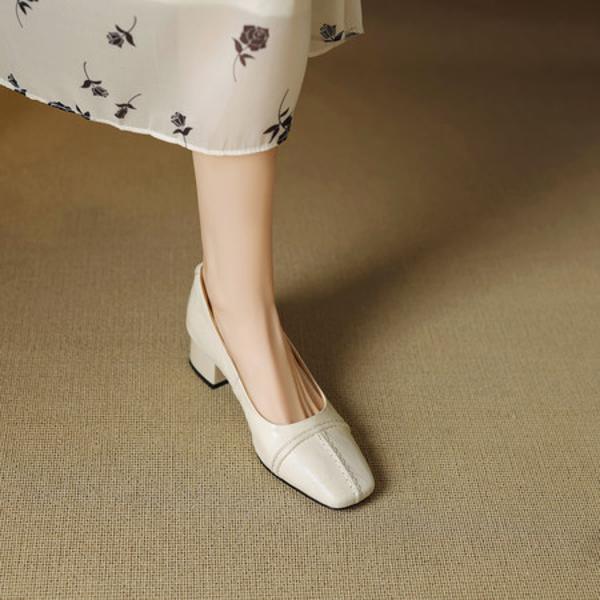 Handcrafted Luxury Genuine Leather Women's Shoes - Elegant Craftsmanship(EcqiHY-7032)