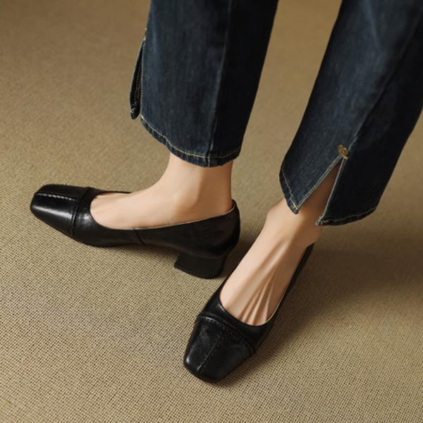 Handcrafted Luxury Genuine Leather Women's Shoes - Elegant Craftsmanship(EcqiHY-7032)