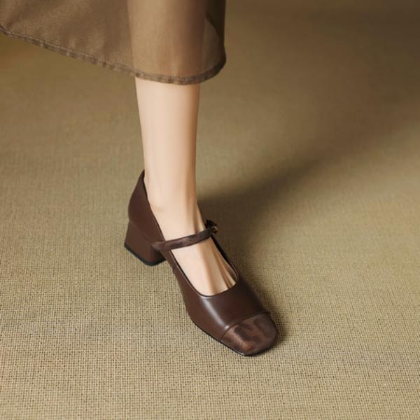 Exquisite Handmade Leather Women's Shoes: Luxurious Craftsmanship and Timeless Elegance(EcqiHL-7022)