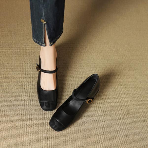 Exquisite Handmade Leather Women's Shoes: Luxurious Craftsmanship and Timeless Elegance(EcqiHL-7022)