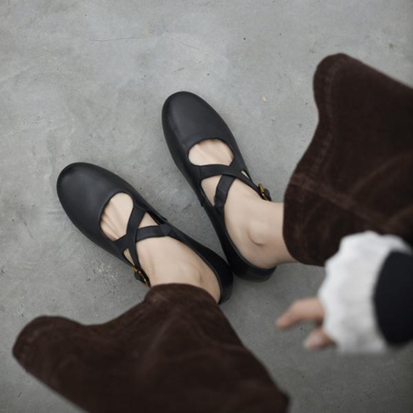 Exquisite Handcrafted Leather Women's Shoes for Ultimate Elegance(EcqiHJ-7118)