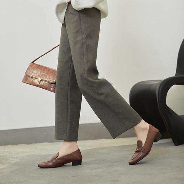 Handcrafted Genuine Leather Women's Shoes: A Fusion of Elegance and Luxurious Craftsmanship(EcqiHJ-7160)