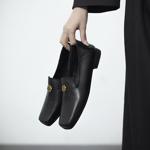 Handcrafted Genuine Leather Women's Shoes - Elegant Luxury with Exquisite Craftsmanship(EcqiHJ-7125)