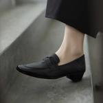 Handcrafted Luxury Leather Women's Shoes with Elegant Craftsmanship(EcqiHJ-7116)