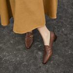 Handcrafted Luxurious Leather Women's Shoes of Elegance(EcqiHJ-7212)