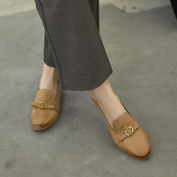 Handcrafted Luxury Leather Women's Shoes: Elegant Design and Superior Quality(EcqiHJ-7129)