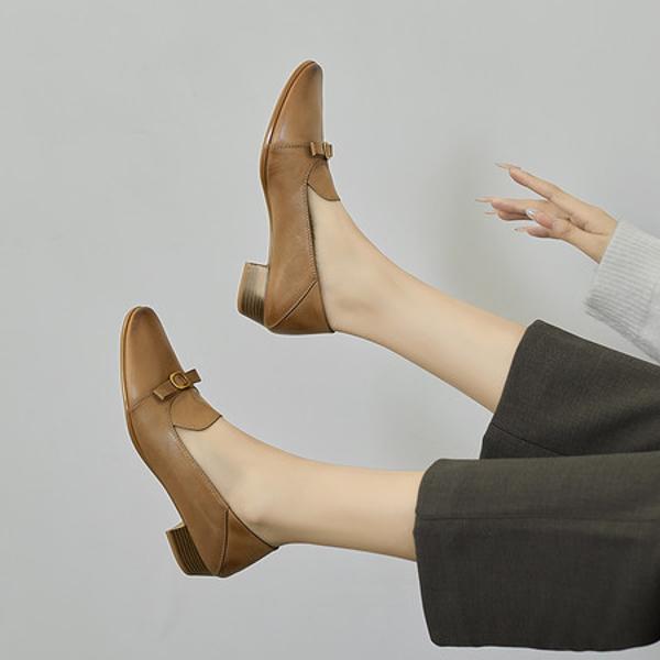 Handcrafted Luxury Leather Women's Shoes: Elegant Design and Superior Quality(EcqiHJ-7129)