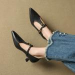 Elegant Handcrafted Leather Women’s Shoes for Luxe Style(EcqiH-7276)