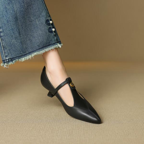 Elegant Handcrafted Leather Women’s Shoes for Luxe Style(EcqiH-7276)