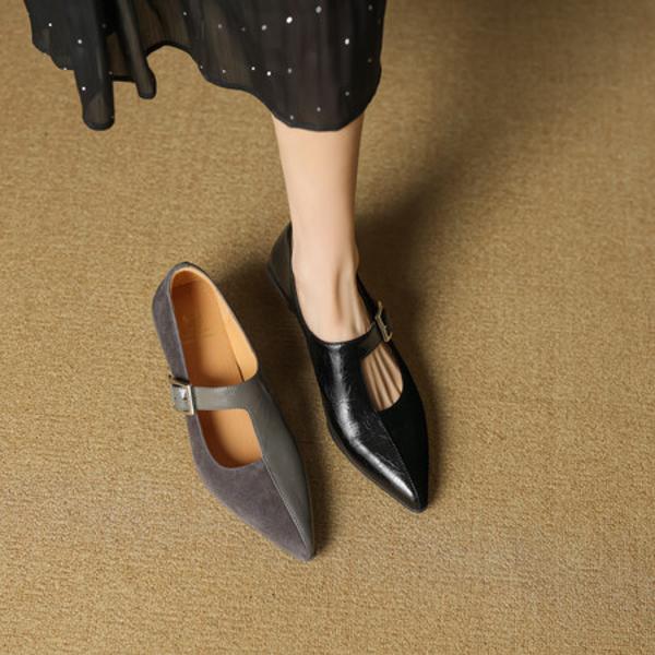 Elegant Handcrafted Leather Women's Shoes of Luxe Quality(EcqiHL-7068-Z)