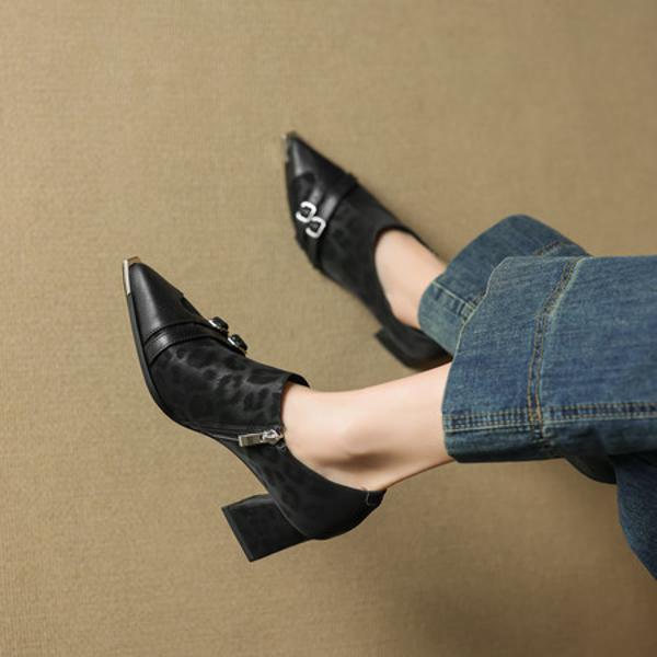 Exquisite Handcrafted Leather Women's Shoes: Luxury & Elegance(EcqiH-7288)