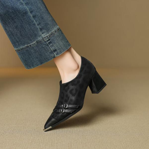 Exquisite Handcrafted Leather Women's Shoes: Luxury & Elegance(EcqiH-7288)