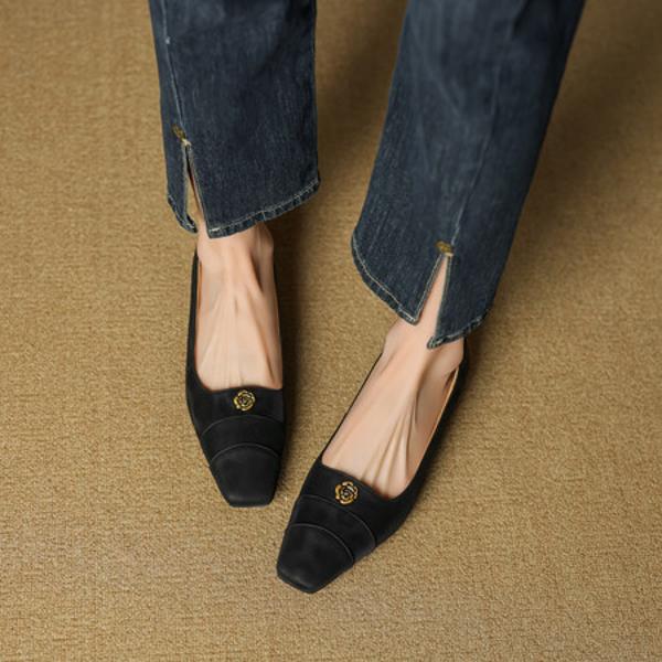 Handcrafted Luxury Leather Women's Shoes - Elegant Quality(EcqiH-7278)