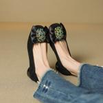 Handcrafted Luxury Leather Women's Shoes - Elegance Redefined(EcqiH-7285)