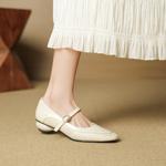 Handcrafted Luxury Genuine Leather Women's Shoes for Elegant Style(EcqiHL-7298)