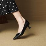 Handcrafted Genuine Leather Women’s Shoes: Timeless Elegance & Luxury Craftsmanship(EcqiHL-7295)