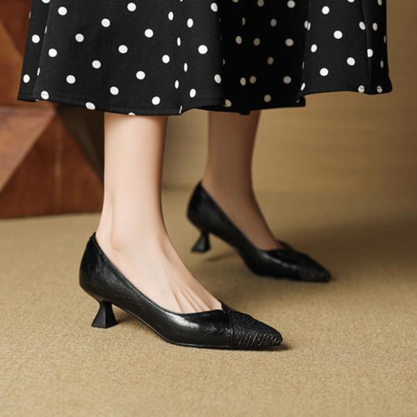 Handcrafted Genuine Leather Women’s Shoes: Timeless Elegance & Luxury Craftsmanship(EcqiHL-7295)