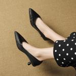 Handcrafted Genuine Leather Women's Shoes: Luxurious Elegance and Craftsmanship(EcqiHL-7589)