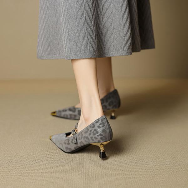 Handcrafted Luxury Leather Women's Shoes: Elegance Redefined(EcqiHL-7292)