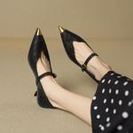 Handcrafted Luxury Leather Women's Shoes: Elegance Redefined(EcqiHL-7292)