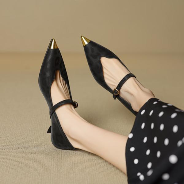 Handcrafted Luxury Leather Women's Shoes: Elegance Redefined(EcqiHL-7292)