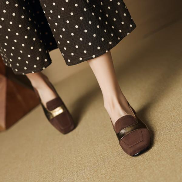 Handcrafted Leather Women's Shoes: Luxury, Quality, and Elegant Craftsmanship(EcqiH-7302)