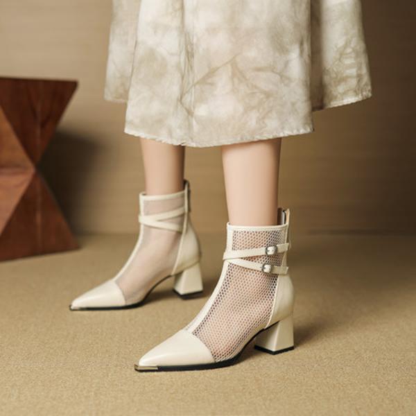 Exquisite Handcrafted Leather Shoes for Elegant Women(EcqiH-7306)