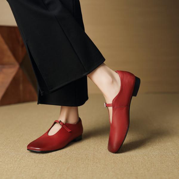 Elegant Handmade Leather Women's Shoes - Crafted for Luxury and Quality(EcqiH-7300)