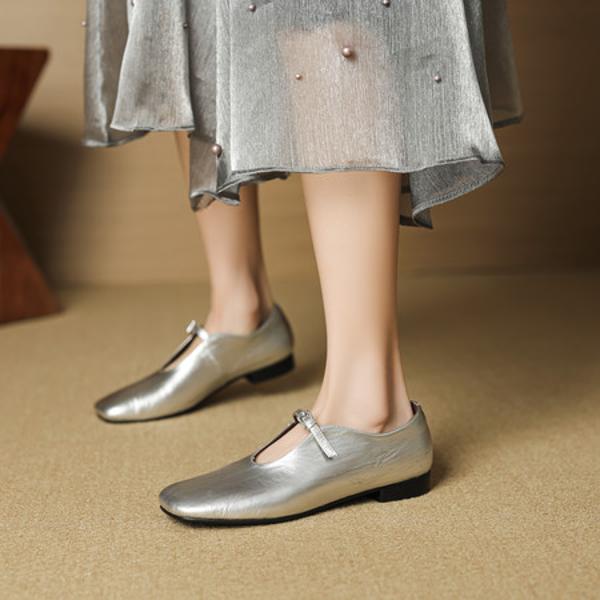 Elegant Handmade Leather Women's Shoes - Crafted for Luxury and Quality(EcqiH-7300)