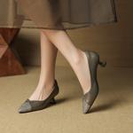 Exquisite Handcrafted Leather Women's Shoes: Luxury and Elegance(EcqiH-7295)
