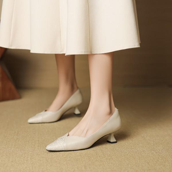 Exquisite Handcrafted Leather Women's Shoes: Luxury and Elegance(EcqiH-7295)