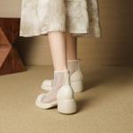 Handcrafted Leather Women's Shoes: Luxury, Elegance, Quality Craftsmanship(EcqiH-7305)