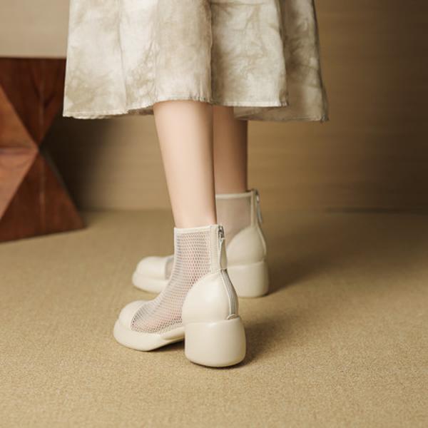 Handcrafted Leather Women's Shoes: Luxury, Elegance, Quality Craftsmanship(EcqiH-7305)