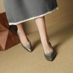 Handcrafted Genuine Leather Women’s Shoes: Luxury, Elegance, Superior Craftsmanship(EcqiH-7296)