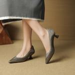 Handcrafted Genuine Leather Women’s Shoes: Luxury, Elegance, Superior Craftsmanship(EcqiH-7296)