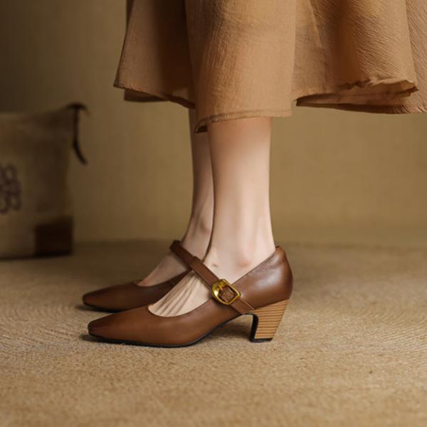 Handcrafted Luxury Leather Women’s Shoes: Exquisite Craftsmanship & Elegance(EcqiH-7318)