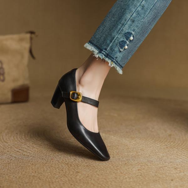 Handcrafted Luxury Leather Women’s Shoes: Exquisite Craftsmanship & Elegance(EcqiH-7318)