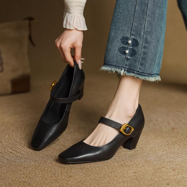 Handcrafted Luxury Leather Women’s Shoes: Exquisite Craftsmanship & Elegance(EcqiH-7318)