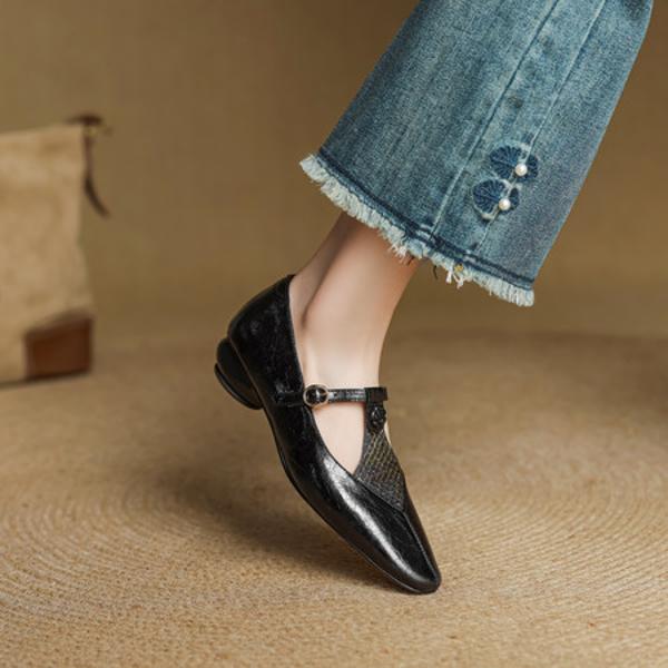 Exquisite Handcrafted Leather Women's Shoes for Elegant Luxury(EcqiHL-7310)