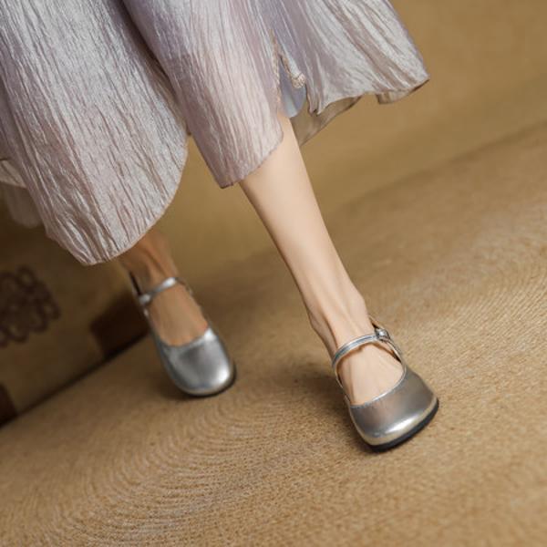 Elegant Handcrafted Leather Women’s Shoes: Luxurious Quality & Craftsmanship(EcqiH-7315)