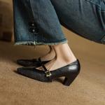 Exquisite Handcrafted Leather Shoes for Elegant Women(EcqiH-7328)